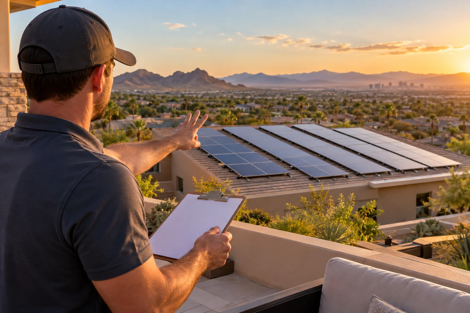 A property assessment of the number of solar panels
